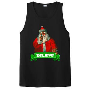 Believe In Santa Funny Christmas Funny Gift PosiCharge Competitor Tank