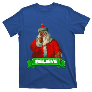 Believe In Santa Funny Christmas Funny Gift T-Shirt