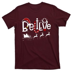 Believe In Santa Clause Christmas T-Shirt