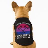 Bisexual I Swing Both Ways Axe Funny Bi Pride Flag Lgbtq Doggie Tank