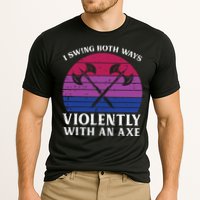 Bisexual I Swing Both Ways Axe Funny Bi Pride Flag Lgbtq Performance Shirt