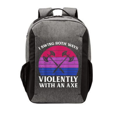 Bisexual I Swing Both Ways Axe Funny Bi Pride Flag Lgbtq Vector Backpack