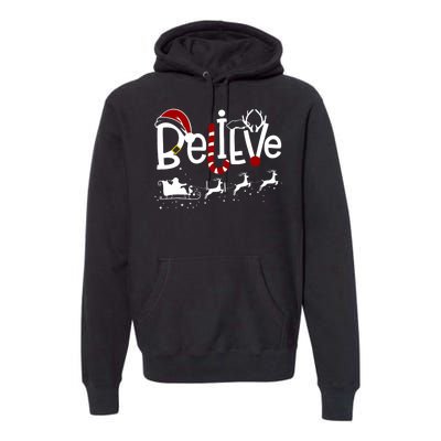 Believe In Santa Clause Christmas Premium Hoodie