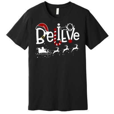 Believe In Santa Clause Christmas Premium T-Shirt