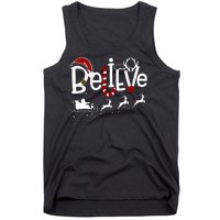 Believe In Santa Clause Christmas Tank Top