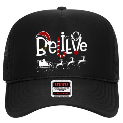Believe In Santa Clause Christmas Women Girl Boy Trucker Hat