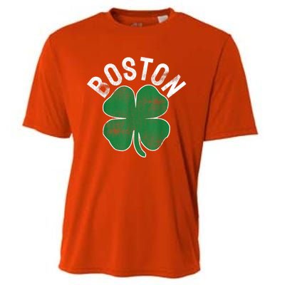 Boston Irish Shamrock St. Patrick's Day Cooling Performance Crew T-Shirt