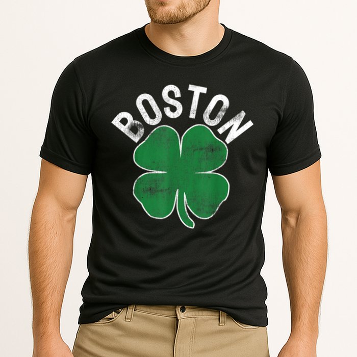 Boston Irish Shamrock St. Patrick's Day Cooling Performance Crew T-Shirt