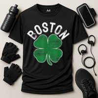 Boston Irish Shamrock St. Patrick's Day Cooling Performance Crew T-Shirt