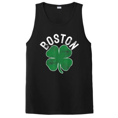 Boston Irish Shamrock St. Patrick's Day PosiCharge Competitor Tank