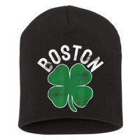 Boston Irish Shamrock St. Patrick's Day Short Acrylic Beanie