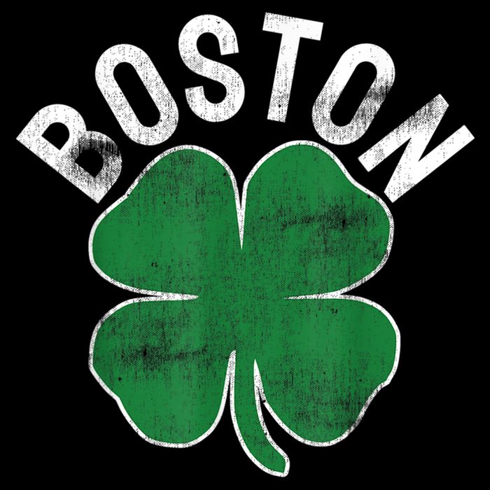 Boston Irish Shamrock St. Patrick's Day Short Acrylic Beanie