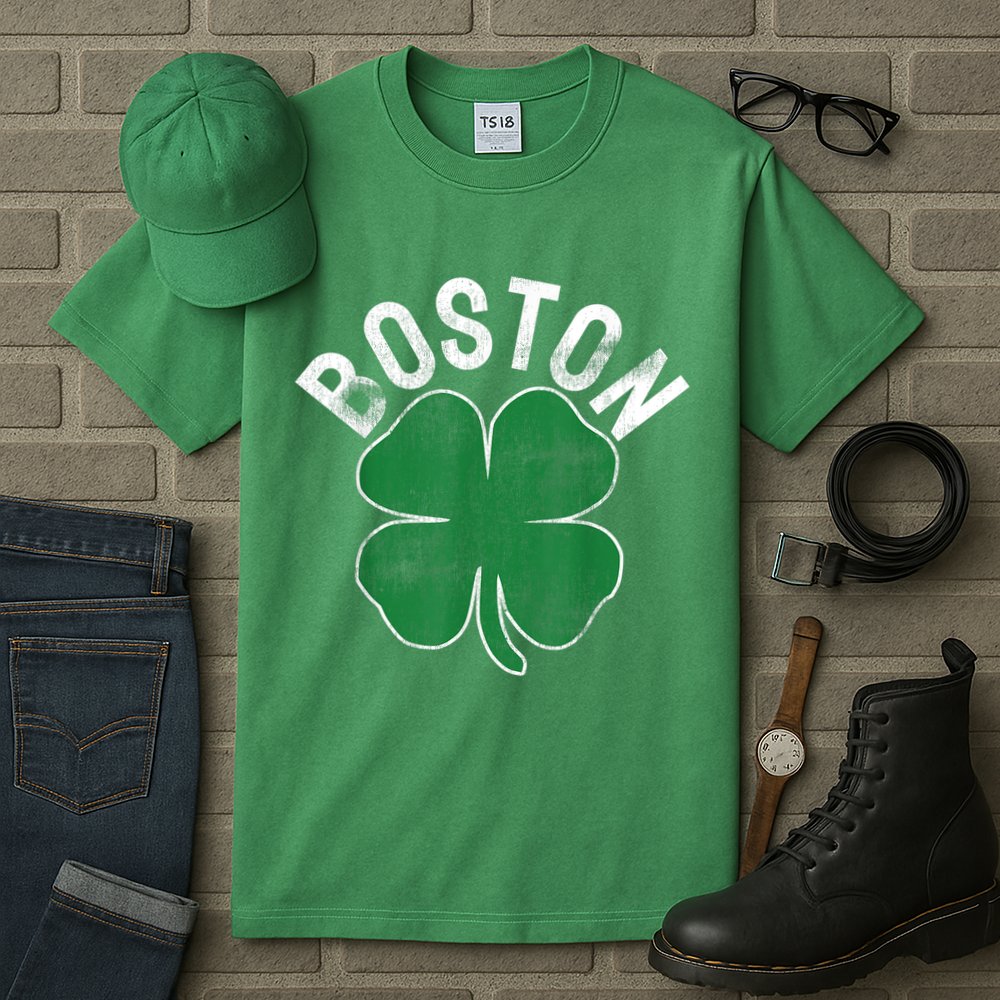 Boston Irish Shamrock St. Patrick's Day Tall T-Shirt