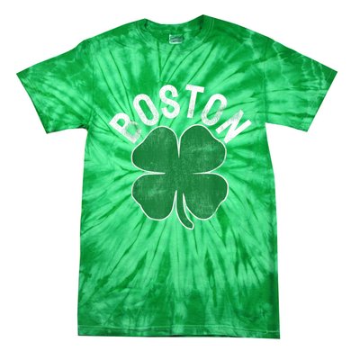 Boston Irish Shamrock St. Patrick's Day Tie-Dye T-Shirt