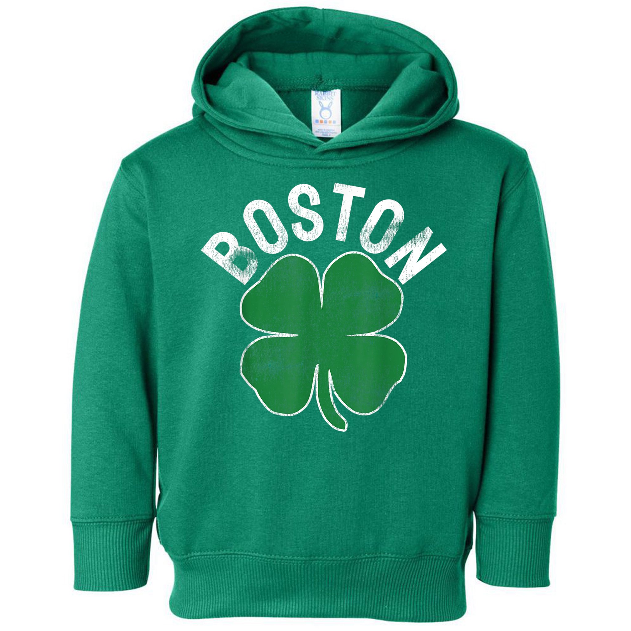 Boston Irish Shamrock St. Patrick's Day Toddler Hoodie