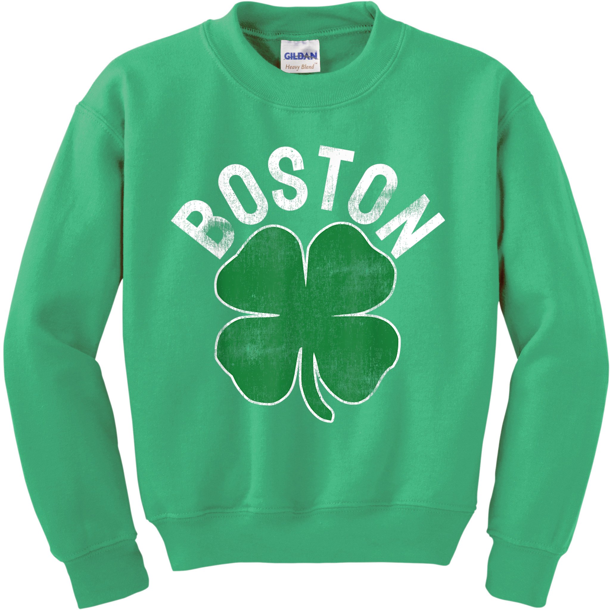 Boston Irish Shamrock St. Patrick's Day Kids Sweatshirt
