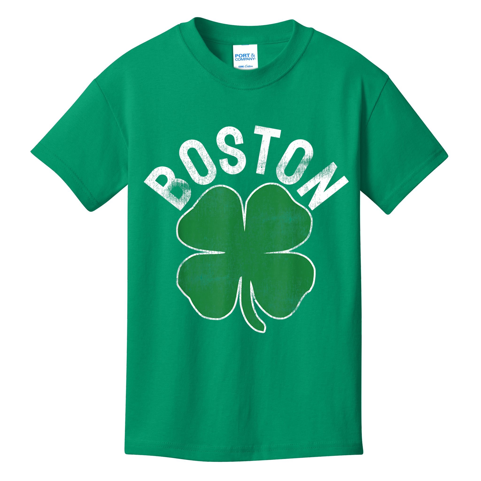 Boston Irish Shamrock St. Patrick's Day Kids T-Shirt