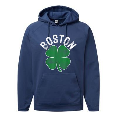 Boston Irish Shamrock St. Patrick's Day Performance Fleece Hoodie