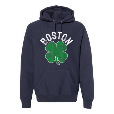 Boston Irish Shamrock St. Patrick's Day Premium Hoodie