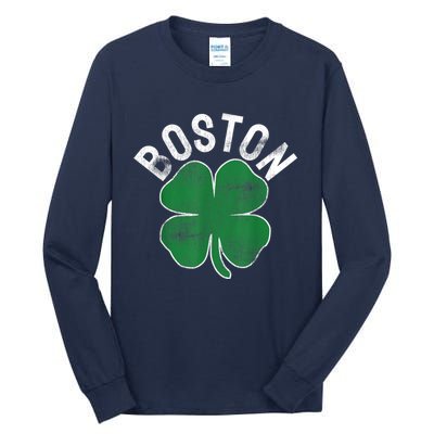 Boston Irish Shamrock St. Patrick's Day Tall Long Sleeve T-Shirt