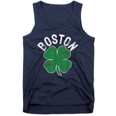 Boston Irish Shamrock St. Patrick's Day Tank Top