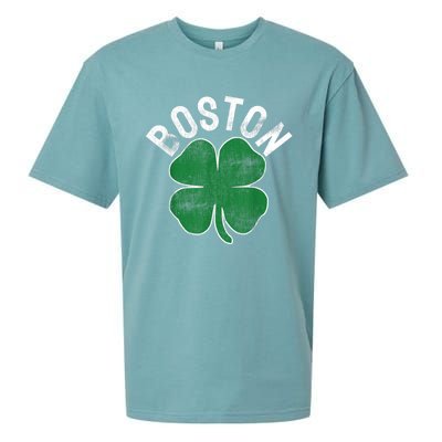 Boston Irish Shamrock St. Patrick's Day Sueded Cloud Jersey T-Shirt