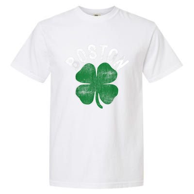 Boston Irish Shamrock St. Patrick's Day Garment-Dyed Heavyweight T-Shirt