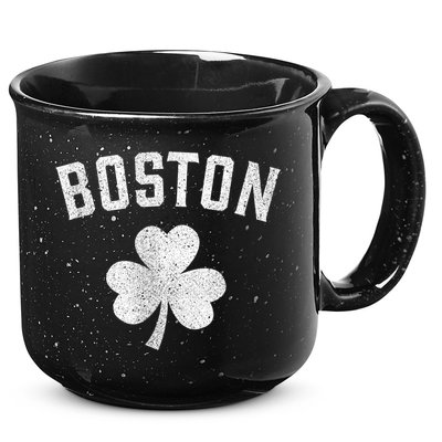 Boston Irish Shamrock St. Patrick's Day 15oz Campfire Ceramic Mug