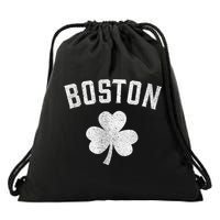 Boston Irish Shamrock St. Patrick's Day Drawstring Bag
