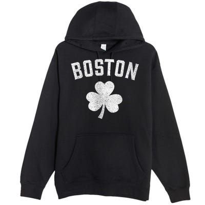 Boston Irish Shamrock St. Patrick's Day Premium Pullover Hoodie