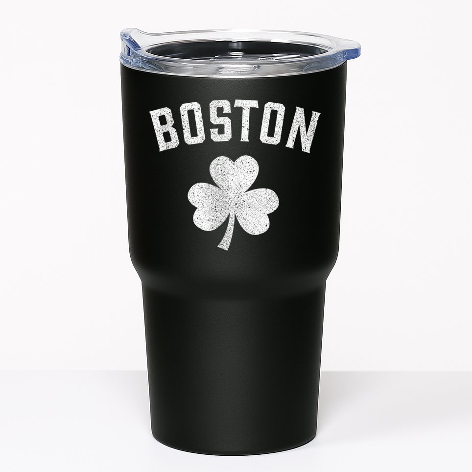 Boston Irish Shamrock St. Patrick's Day Tumbler