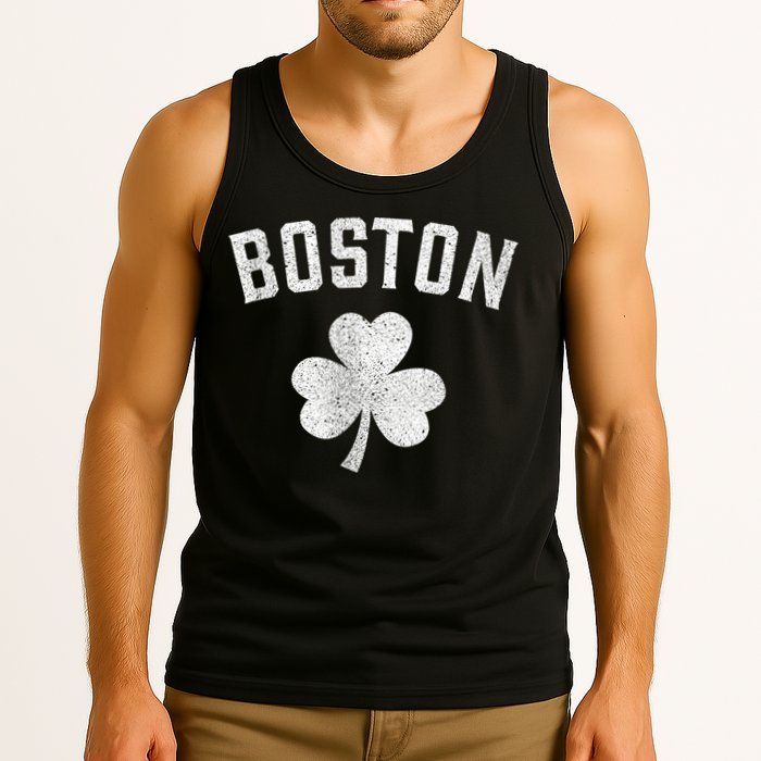 Boston Irish Shamrock St. Patrick's Day Tank Top