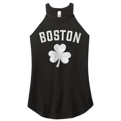 Boston Irish Shamrock St. Patrick's Day Women's Perfect Tri Rocker Tank