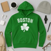 Boston Irish Shamrock St. Patrick's Day Hoodie