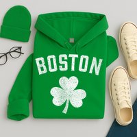 Boston Irish Shamrock St. Patrick's Day Hoodie