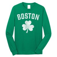 Boston Irish Shamrock St. Patrick's Day Long Sleeve Shirt