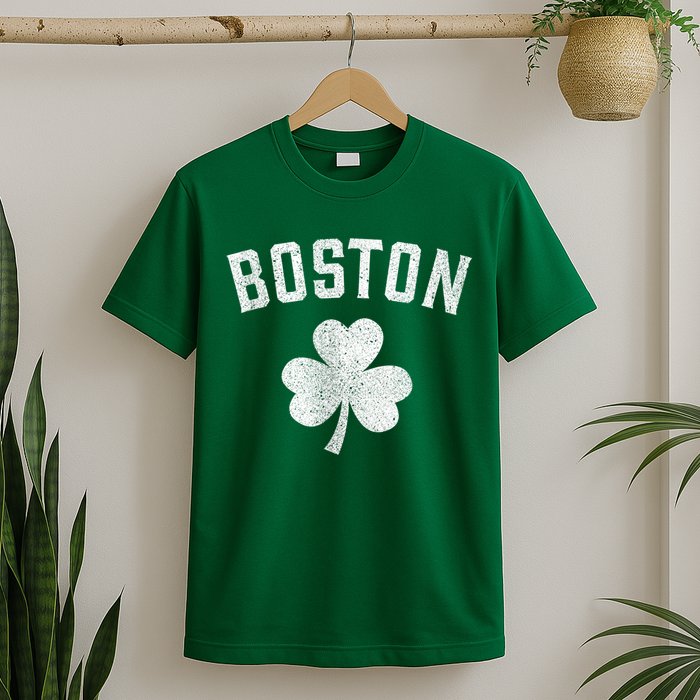 Boston Irish Shamrock St. Patrick's Day T-Shirt