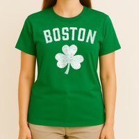 Boston Irish Shamrock St. Patrick's Day T-Shirt