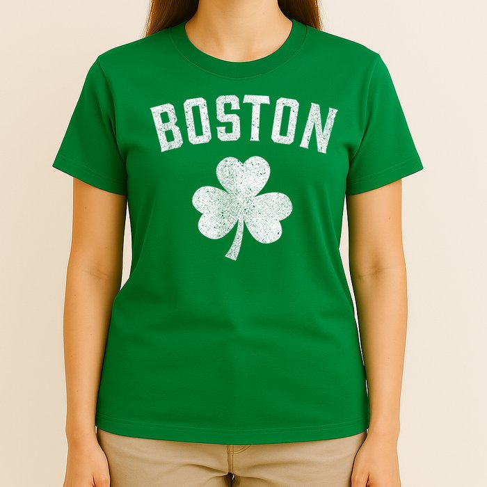 Boston Irish Shamrock St. Patrick's Day T-Shirt