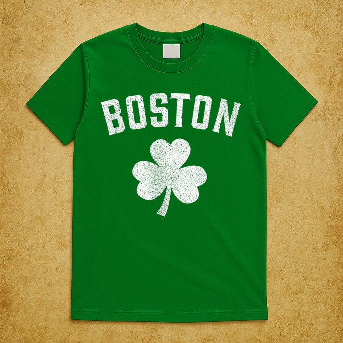 Boston Irish Shamrock St. Patrick's Day T-Shirt