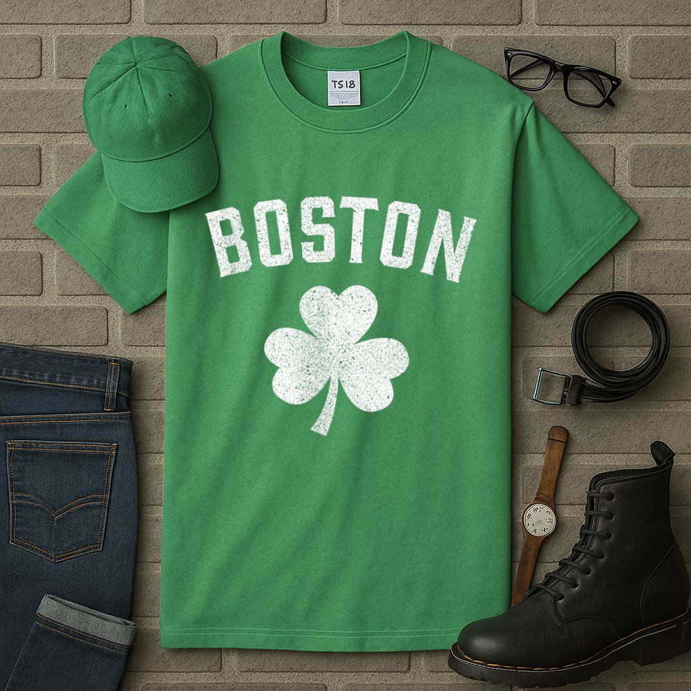 Boston Irish Shamrock St. Patrick's Day Tall T-Shirt