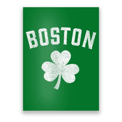 Boston Irish Shamrock St. Patrick's Day Poster
