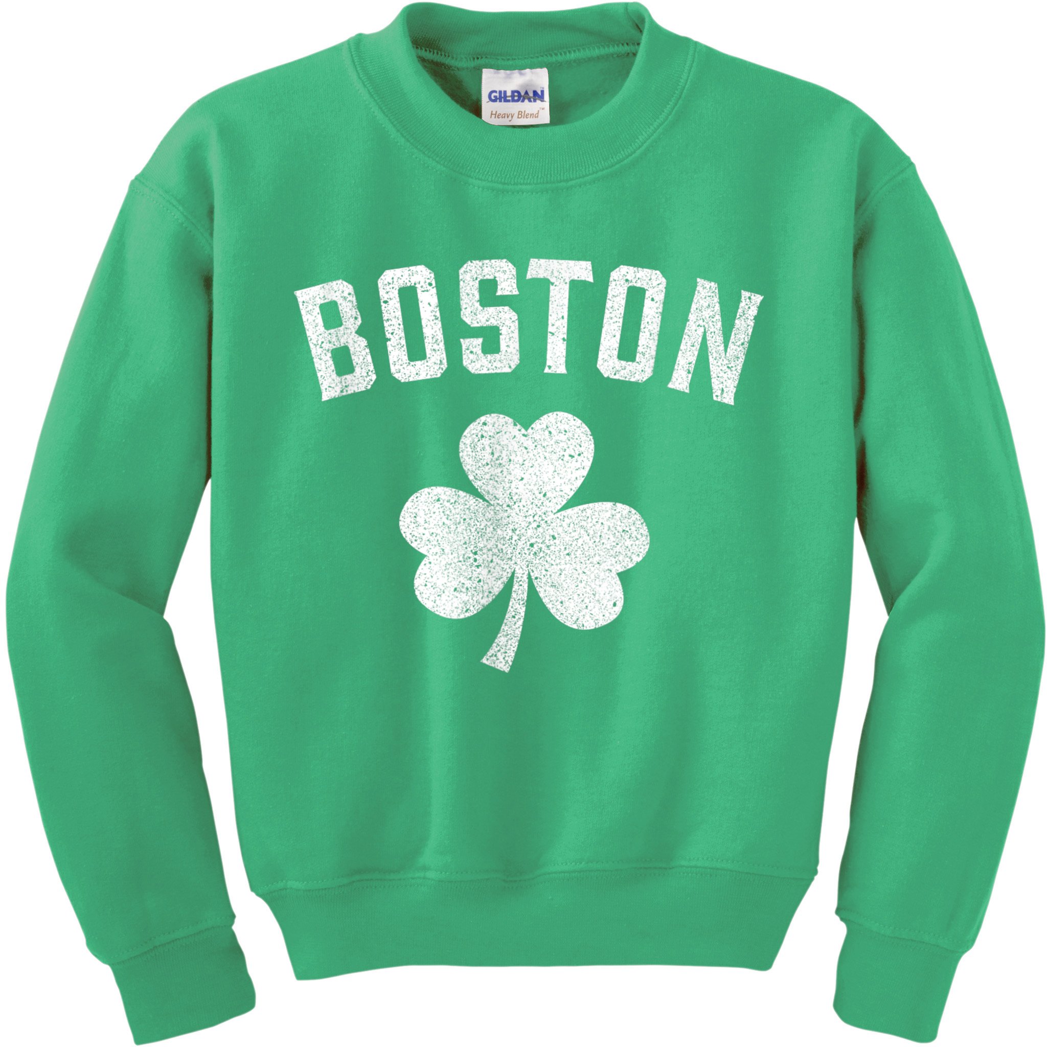 Boston Irish Shamrock St. Patrick's Day Kids Sweatshirt