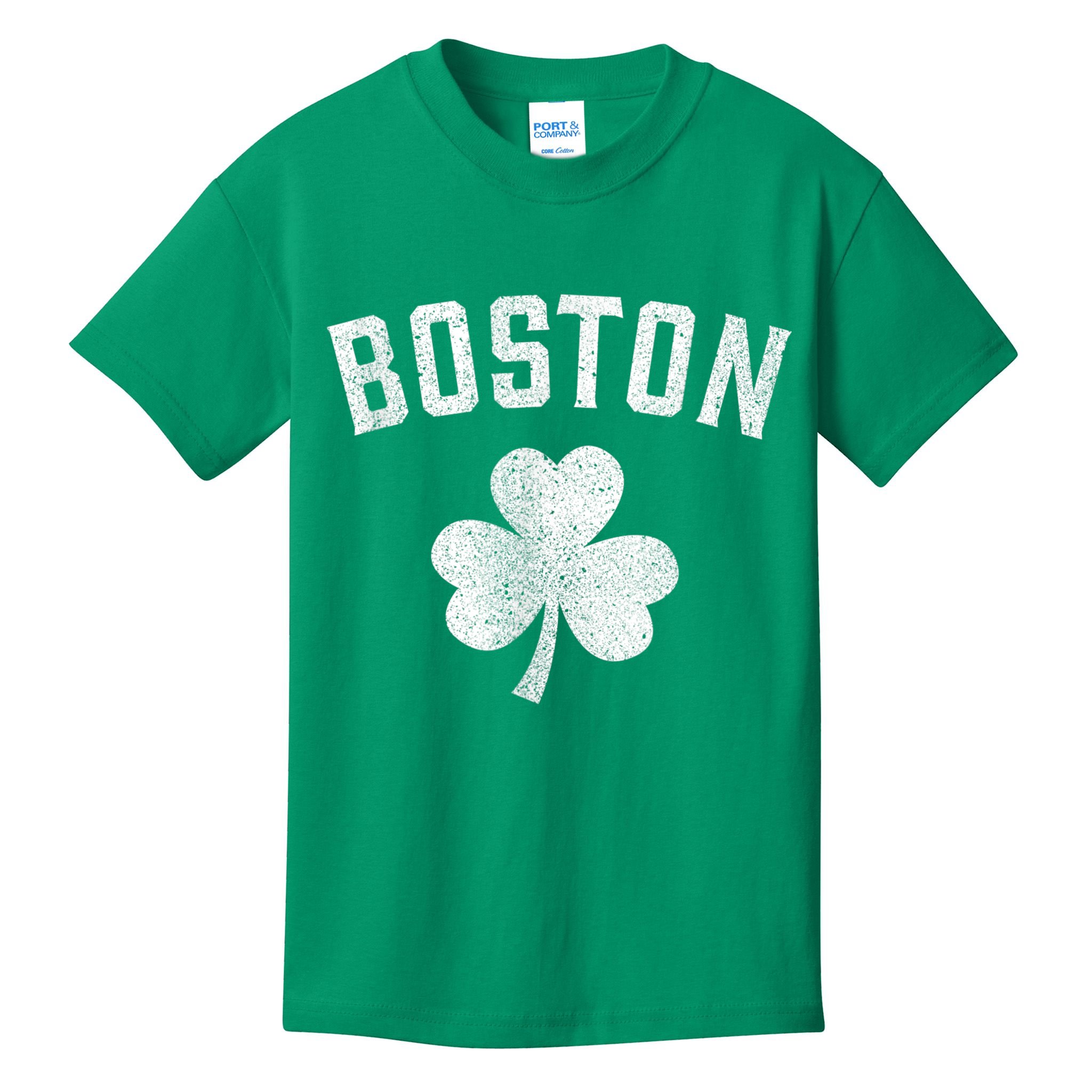 Boston Irish Shamrock St. Patrick's Day Kids T-Shirt