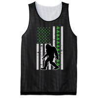 Bigfoot Irish St Patricks Day USA Flag Boy Sasquatch Mesh Reversible Basketball Jersey Tank