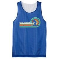 Best Ice Ski Mom Retro Mother Skiing Vintage Skier Mama Cool Gift Mesh Reversible Basketball Jersey Tank