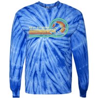 Best Ice Ski Mom Retro Mother Skiing Vintage Skier Mama Cool Gift Tie-Dye Long Sleeve Shirt