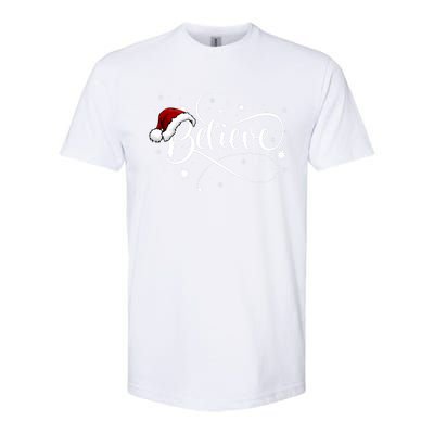 Believe In Santa Claus Funny Christmas Santa Xmas Gift Softstyle CVC T-Shirt