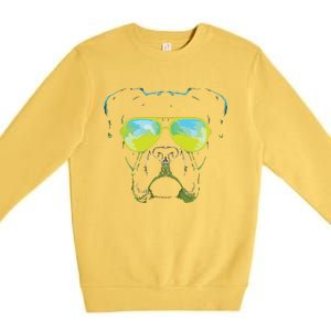 Boxer In Sunglasses Dog Gift Boxer Mom Boxer Dad Gift Premium Crewneck Sweatshirt