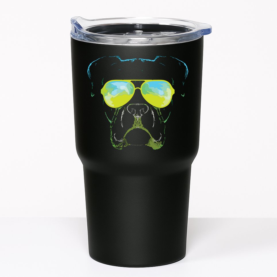 Boxer In Sunglasses Dog Gift Boxer Mom Boxer Dad Gift Tumbler